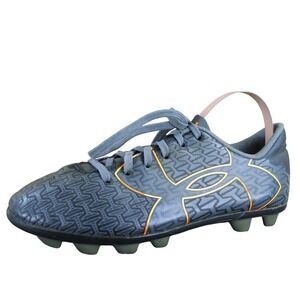 Under Armour Sneaker Soccer Force Boys Y 1.5 Medium Athletic Gray Synthetic